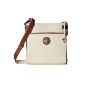 Brighton Super Selena Organizer, cream & brown